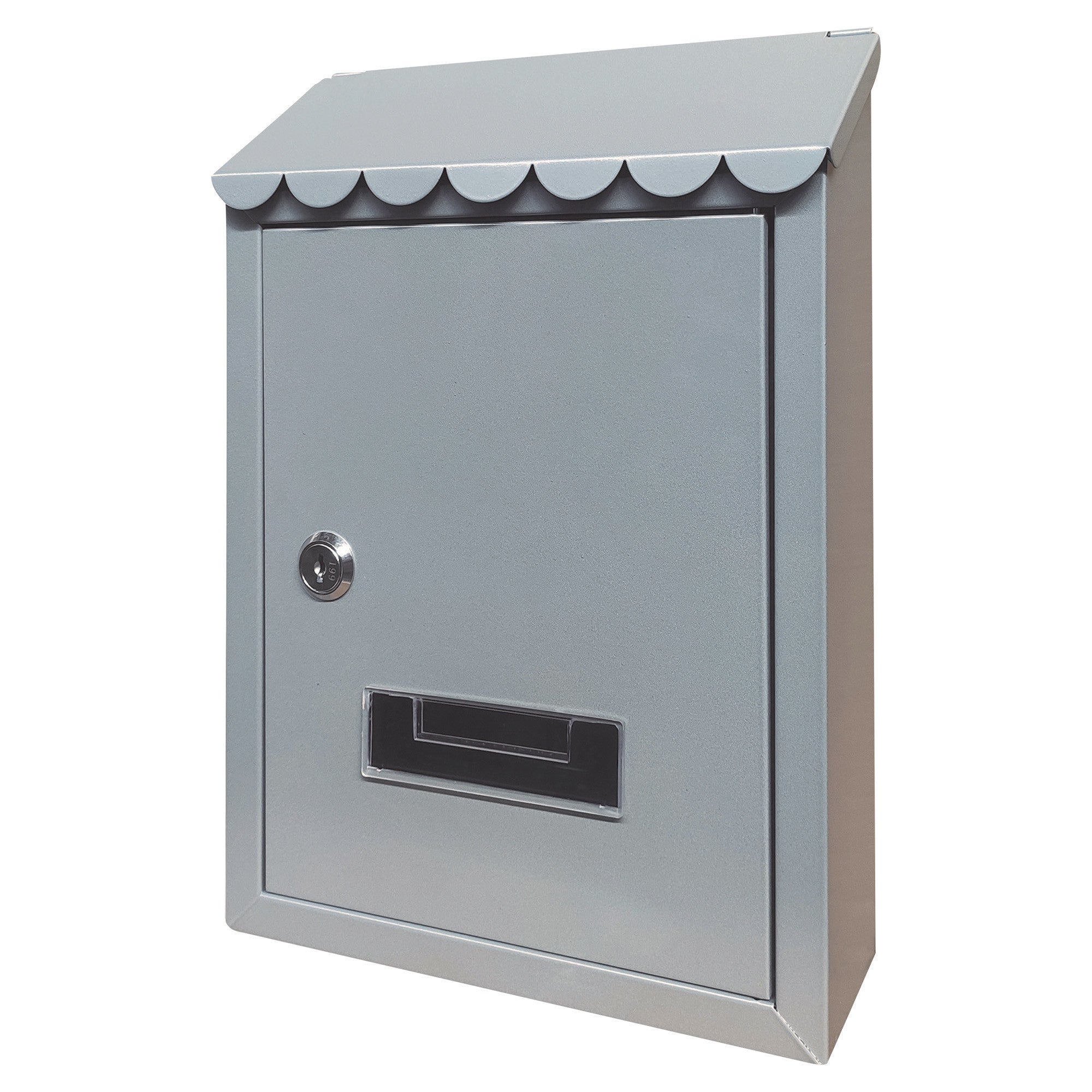 Cassetta postale CAPRI UTILIA +colori feritoia superiore tetto 2 chiavi 21x6x30h.cm MARRONE