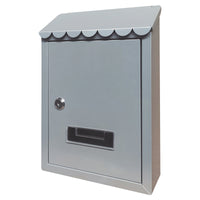 Cassetta postale CAPRI UTILIA +colori feritoia superiore tetto 2 chiavi 21x6x30h.cm MARRONE