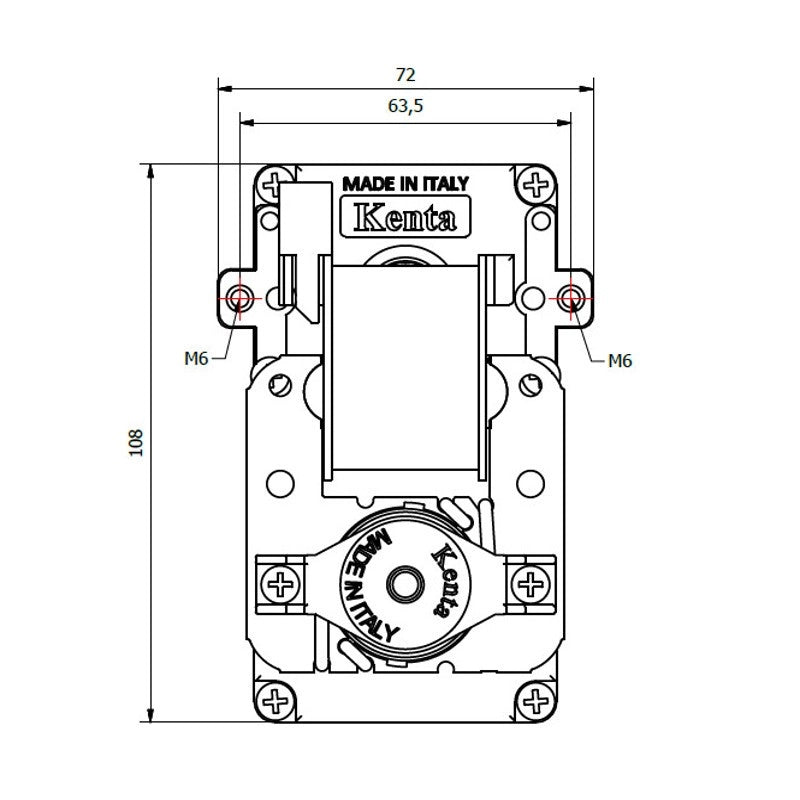 RicambiStufeaPellet Motoriduttore per stufe a pellet kenta K9115006 1,5 rpm