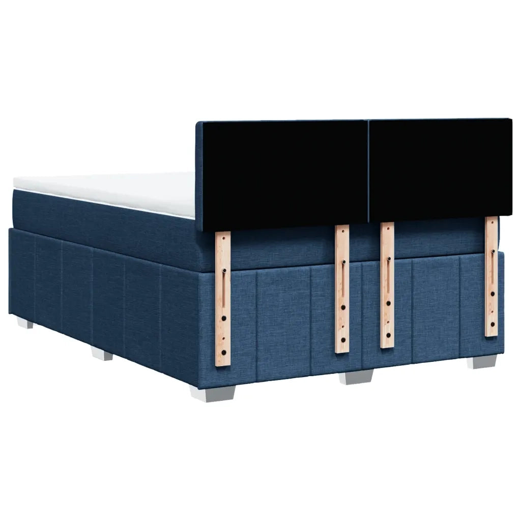 Giroletto a Molle con Materasso Blu 140x200 cm in Tessuto 3289411