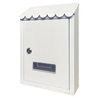 Cassetta postale CAPRI UTILIA +colori feritoia superiore tetto 2 chiavi 21x6x30h.cm MARRONE