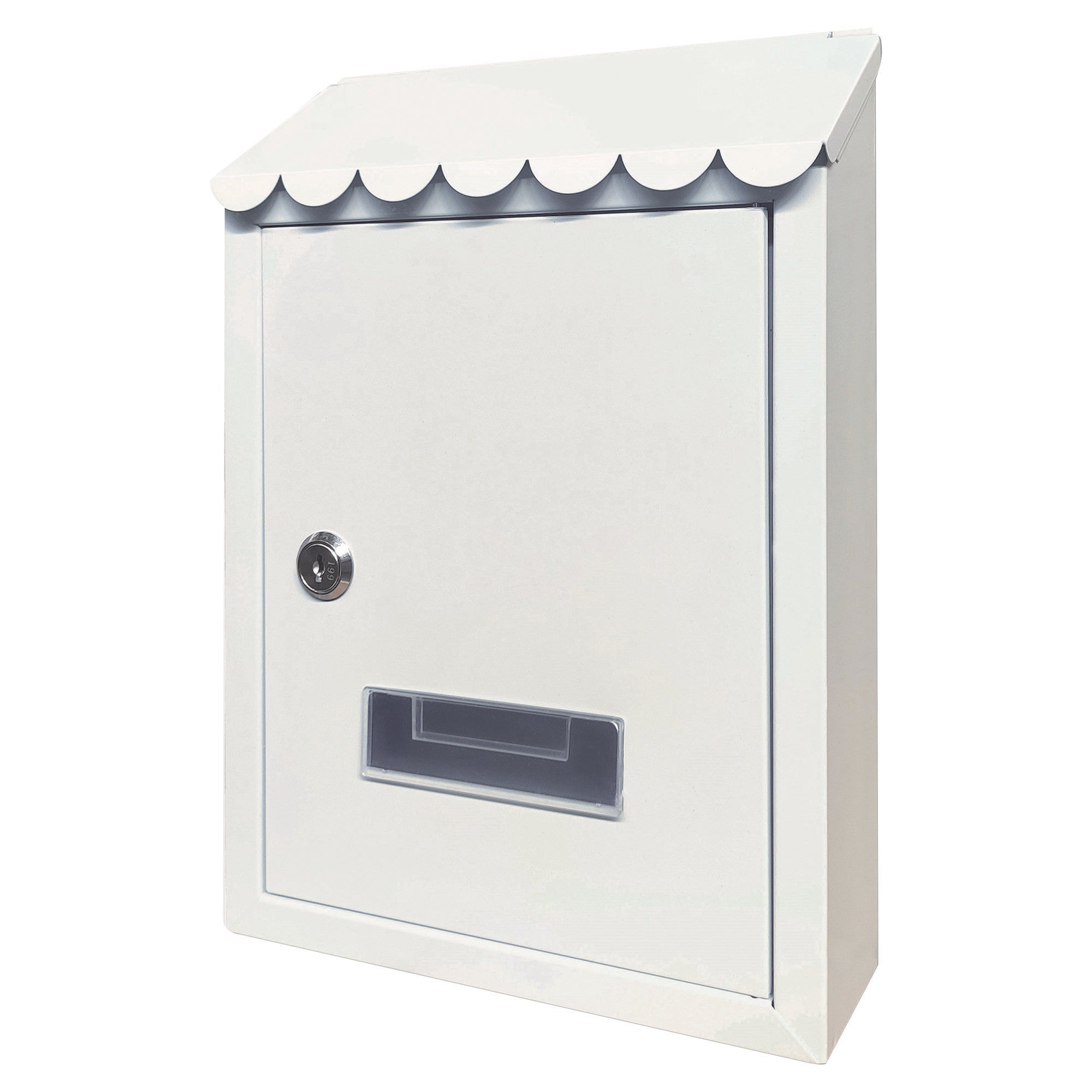 Cassetta postale CAPRI UTILIA +colori feritoia superiore tetto 2 chiavi 21x6x30h.cm MARRONE