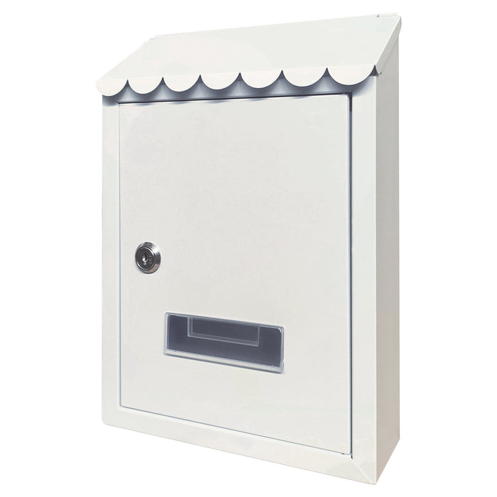 Cassetta postale CAPRI UTILIA +colori feritoia superiore tetto 2 chiavi 21x6x30h.cm MARRONE