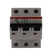 Interruttore magnetotermico 3 poli 3 moduli 6A curva D serie UL ABB