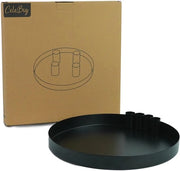 Decorazione da tavolo Ø30cm con set di 4 supporti per candele magnetici | Decorazione da tavolo | Supporto per candele magnetico | Candelabro | Supporto per candele | Presepi | Natale | Regalo | Nero