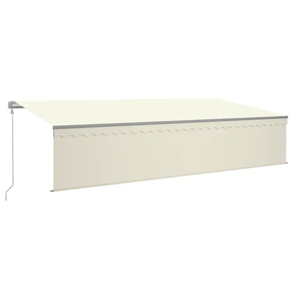 Tenda da Sole Retrattile Automatica con Parasole 6x3 m Crema cod mxl 60896