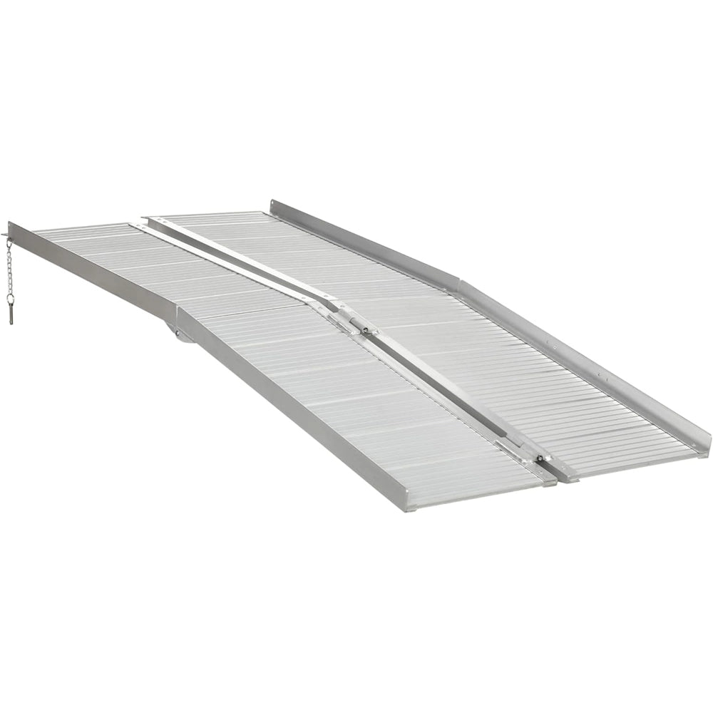 RAMPA X SEDIA A ROTELLE IN LEGA DI ALLUMINIO ANTISCIVOLO 272KG 183x72x5cm HOMCOM