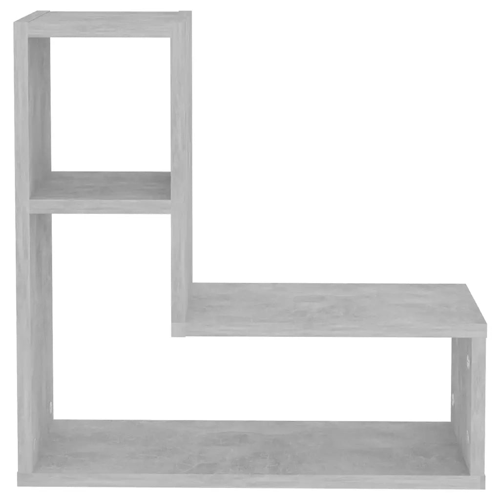 Mensole a Muro 2pz Grigio Cemento 50x15x50cm Legno Multistrato 807218