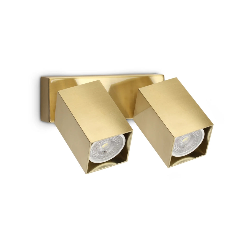 Applique Dynamite 2 Luci Gu10 Ottone