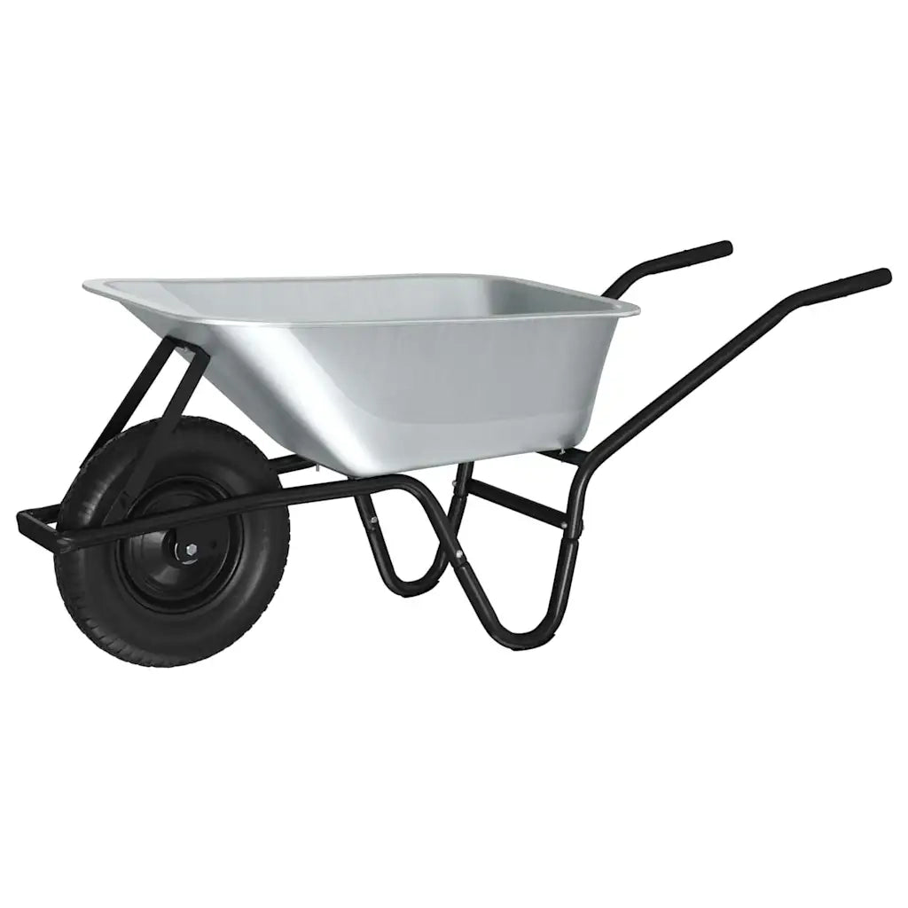 Carriole Argento e Nero 141 x 60 x 57 cm Acciaio CFW3896250