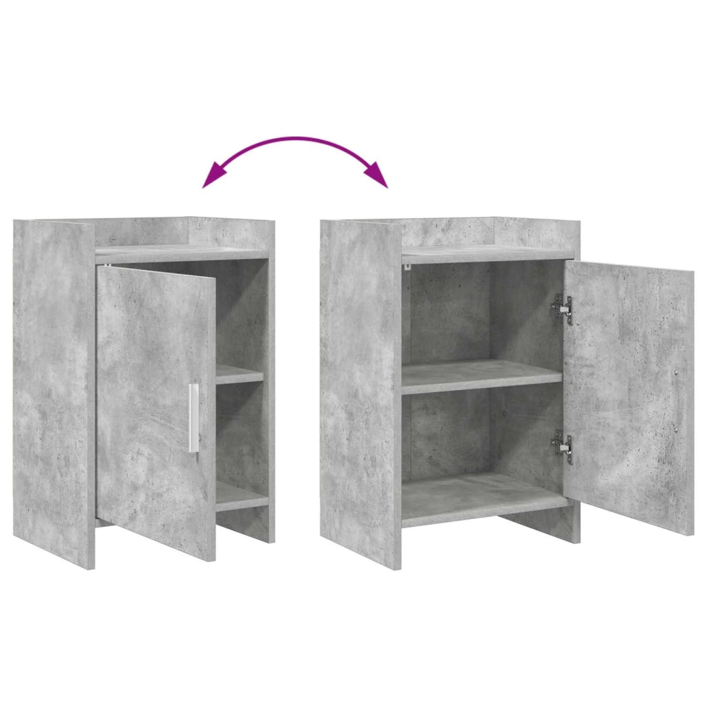 Comodini 2 pcs Grigio Cemento 40 x 30 x 60 cm 8011018