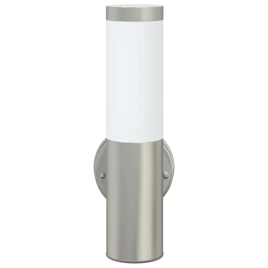 Lampada da Parete Esterna 2 pz Argento 15 x 7,5 x 33 cm CFW9513071