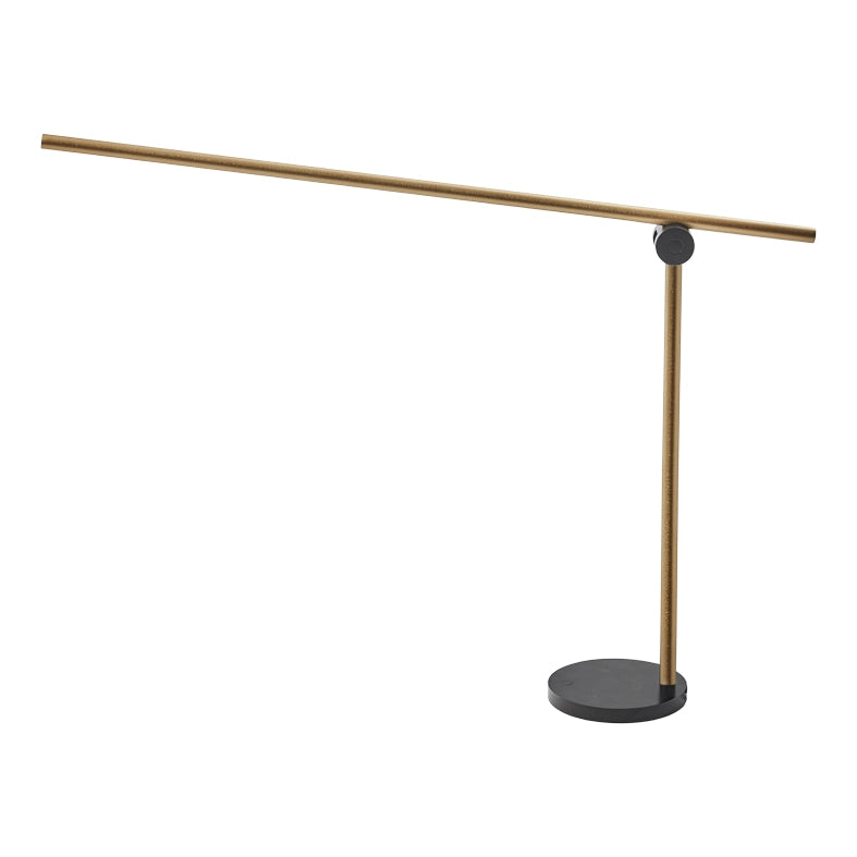 Daisho PRO - Lampada da Tavolo LED 12W 3000K CRI90, Finitura Oro, Dimmer Touch, IP20, Design Antiabbagliamento - Rossini Group