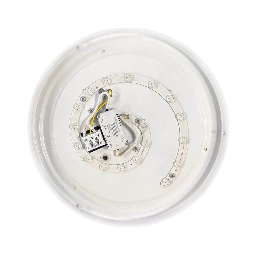 Plafoniera LED tonda cromata 33cm 15W 4000K IP20 Milagro