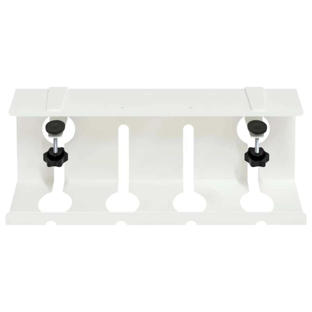 Vassoio per gestione cavi sotto il tavolo 2 pcs Bianco 8007574