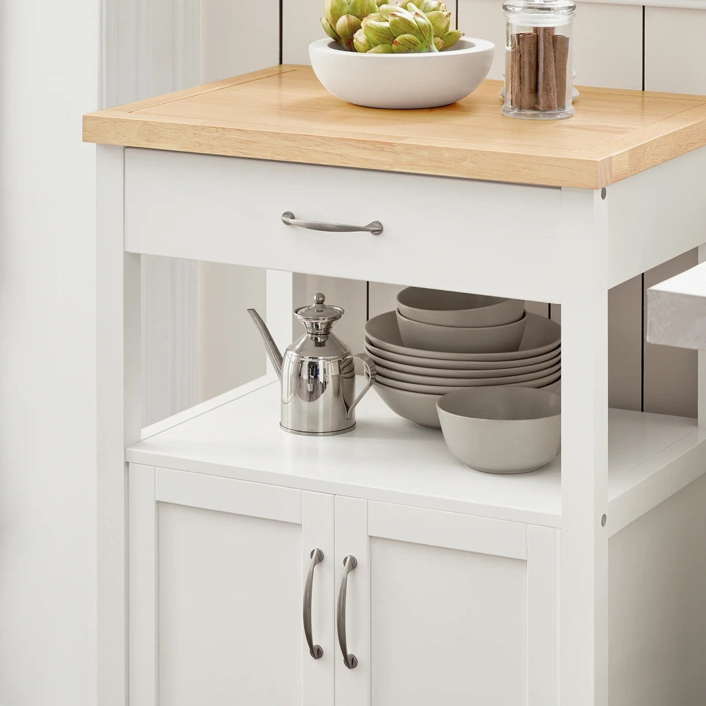 Carrello cucina, carrello da servizio colore:Bianco, FKW22-WN