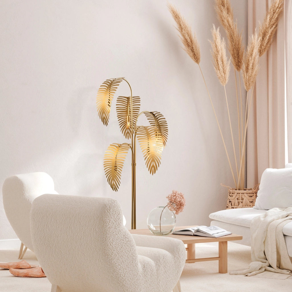 Tifernina, Lampada da Terra Attacco e 14 max 40 w, oro
