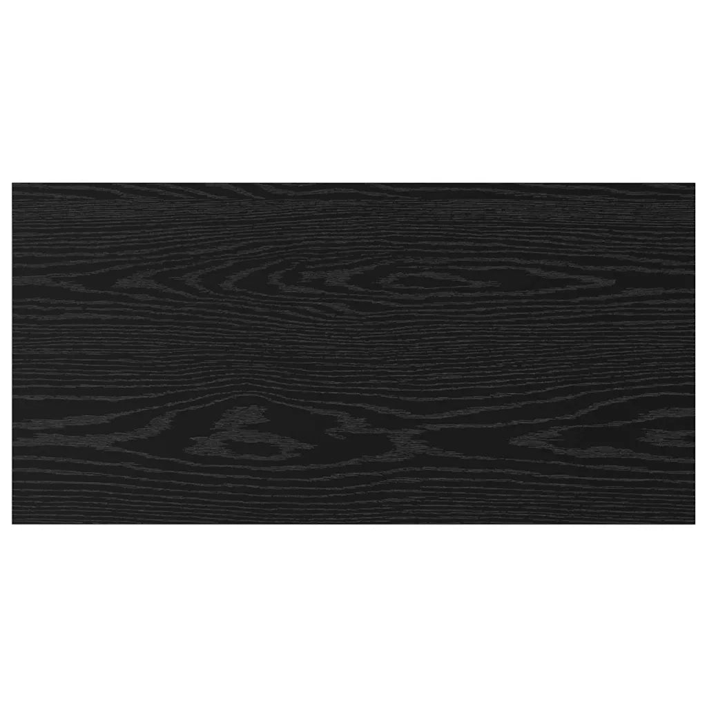Scaffale 4 pcs Nero 80 x 40 x 1,5 cm Legno multistrato 875062