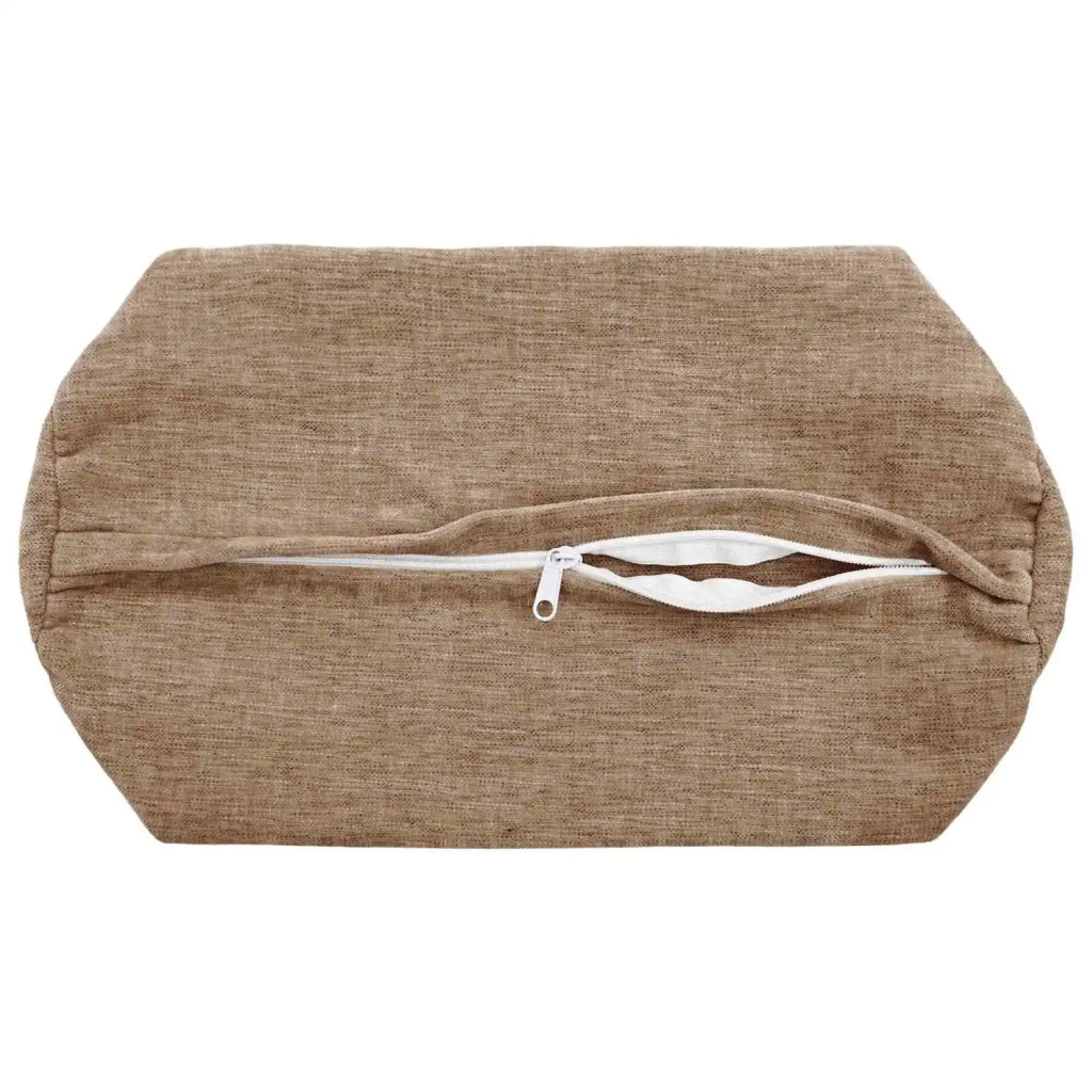 Federa 6 pcs HEERLEN Marrone Ø 15 x 40 cm Tessuto Chenille 923290