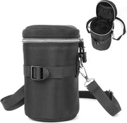 Zak di protezione per obiettivi fotografici, impermeabile e shockassorbente, dimensioni interne 120 x 230 mm, colore nero