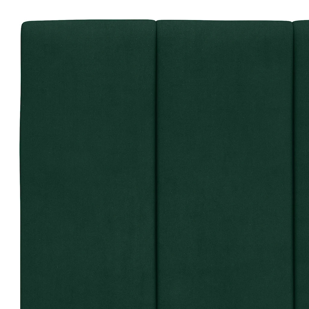 Cuscino Testiera Hanko Verde Scuro 100 cm in Velluto CFW7839320