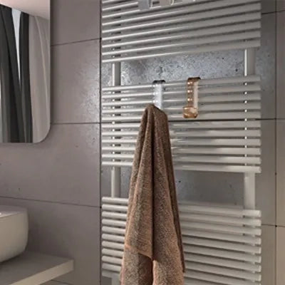 Appendino singolo per termoarredo nero Gedy serie Merlino in resina