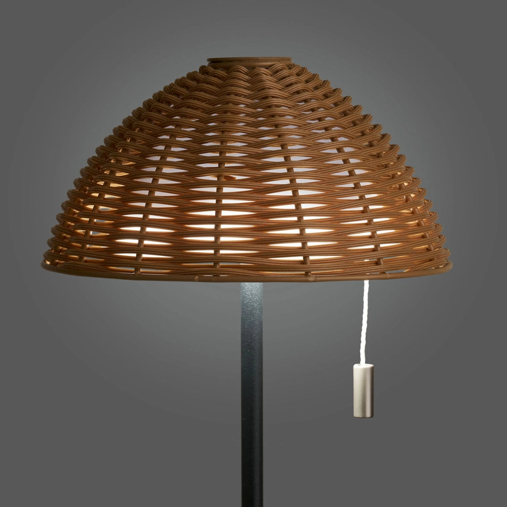 Lampada da Tavolo Wigan, Marrone, Metallo, 15x15x32 cm
