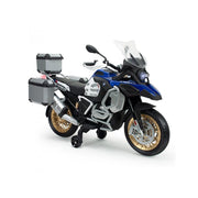 Moto Elettrica per Bambini 12V, Luci LED, MP3, Battistrada in Gomma - Dimensioni 124x58x81cm