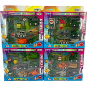 Trade Shop - Playset Militare Assortito Con Vari Pezzi Gioco Bambini Veicoli Macchine Segnali -