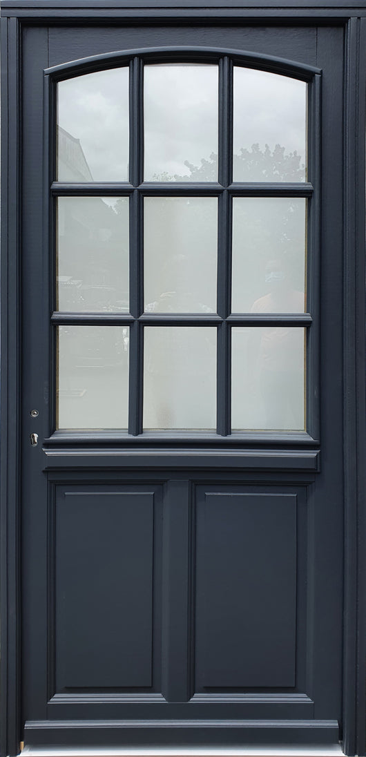 Porta d'ingresso in legno Exo modello 'Alicia' 215X90 Tavola laterale destra senza maniglia