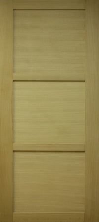 Porta scorrevole a 3 pannelli impiallacciata Ayous Larghezza 73