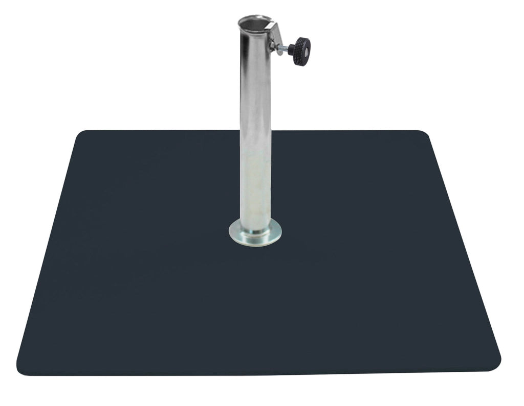 Base per Ombrellone da Giardino 20 Kg per Tubi Ø38mm in Metallo Grafite