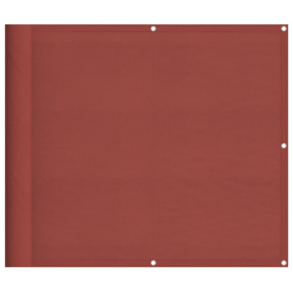 vidaXL Paravento Balcone Terracotta 90x1000 cm 100% Poliestere Oxford