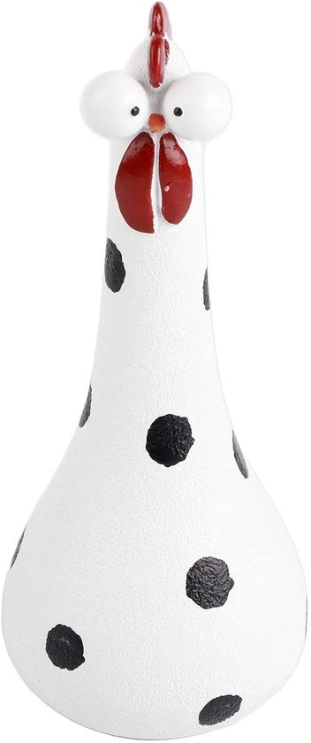 Statua di Pollo in Cera - Decorazione per Giardino - 9 x 20 cm - Vivaista Decorazione Giardiniera