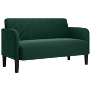 Divano | Divano da soggiorno | Sofa Divanetto Verde Scuro 109 cm Velluto