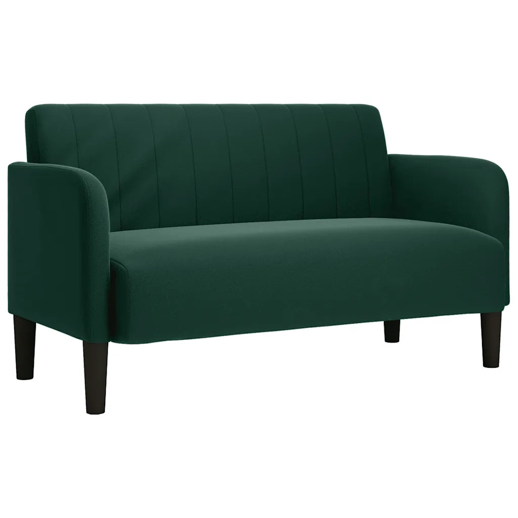 Divano | Divano da soggiorno | Sofa Divanetto Verde Scuro 109 cm Velluto