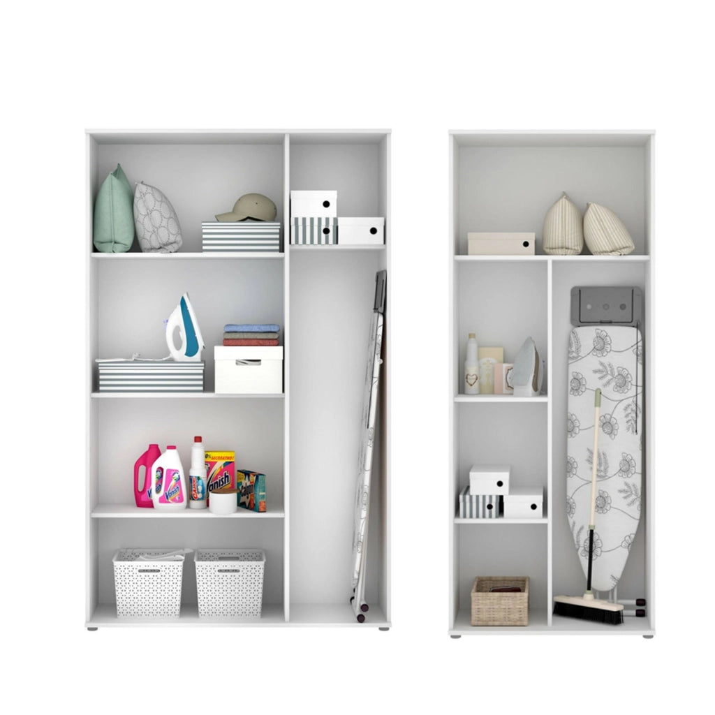 Velate, Armadio Multiuso Grande Modulabile, 194x190h cm Bianco