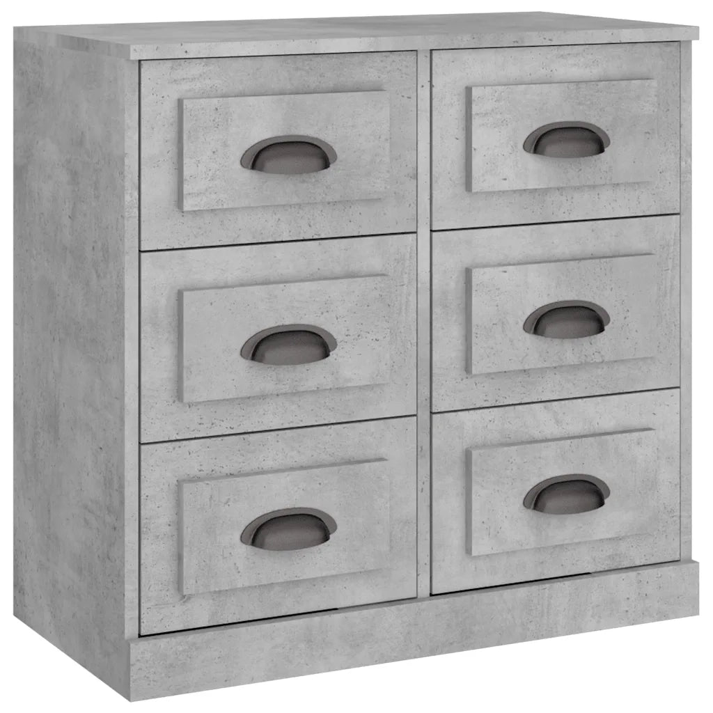 Credenza-Buffet-Armadio da cucina Grigio Cemento 70x35,5x67,5 cm in Legno Multistrato 305768