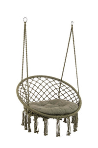 Amaca Sedia Sospesa da Giardino Ø80x130 cm in Poli-Cotone Javier Verde