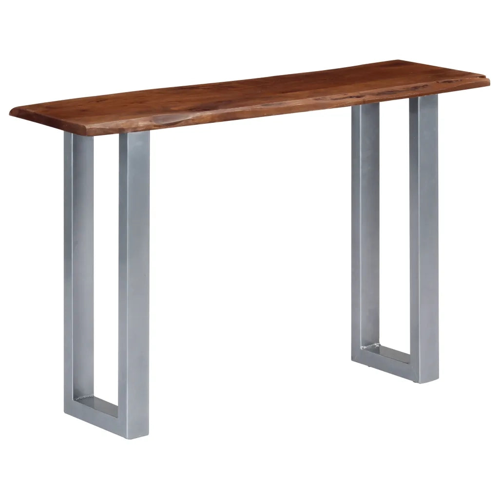Tavolo Consolle 115x35x76 cm Legno Massello e Ferro 247830