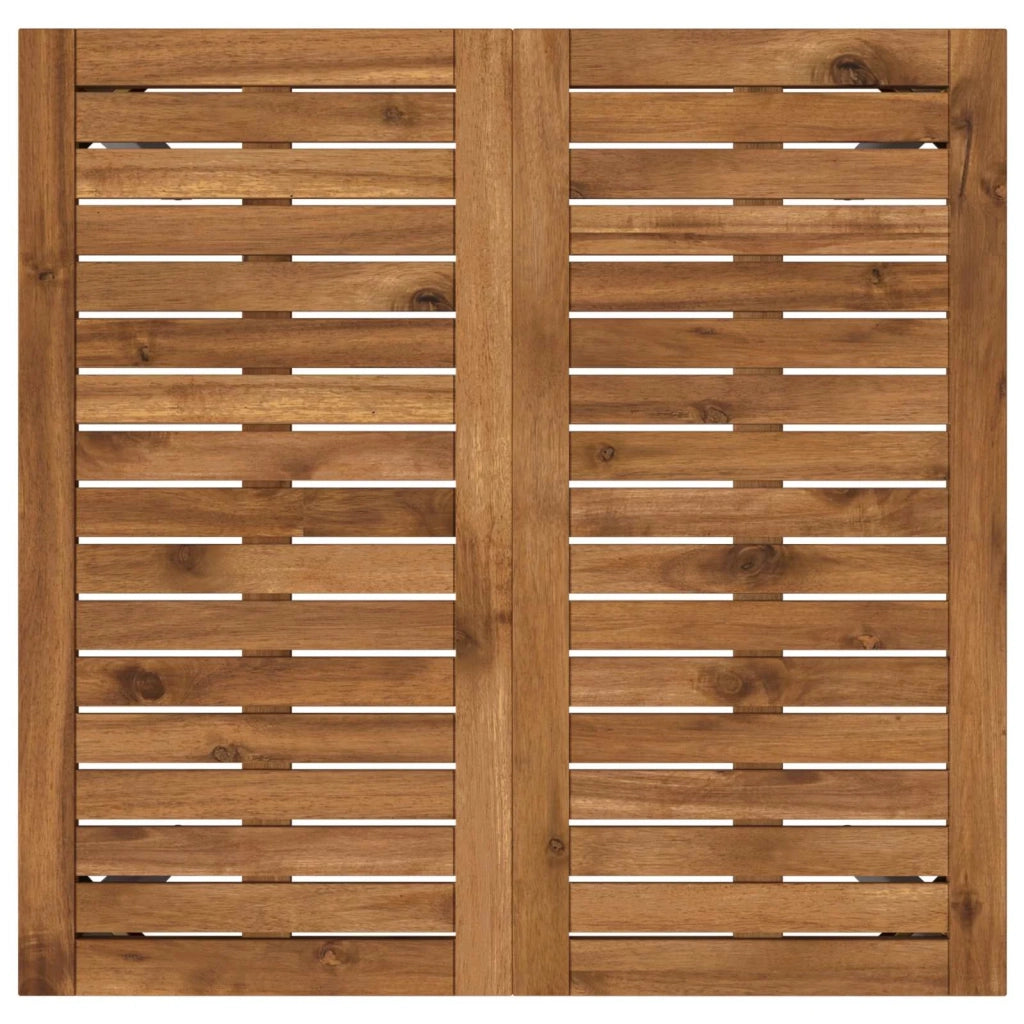 Tavolo da cena da giardino Naturale e Bianco 70 x 68,5 x 75 cm 901308