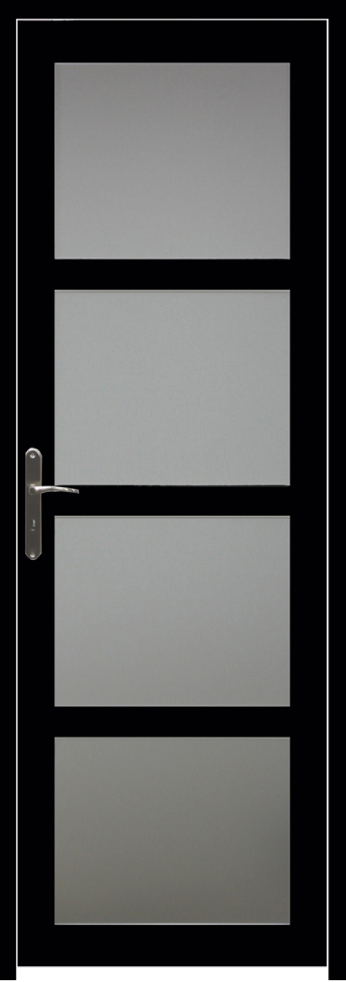 Blocco porta Telia Black Coat 83 Larghezza Spinta a destra