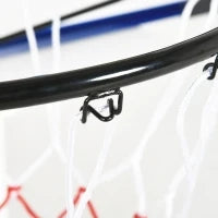 Canestro Basket da Muro con Tabellone Infrangibile e Cerchio in Acciaio, 113x61x73 cm