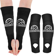 Volleybal-armmanchetten - Protezione per braccio - Nero - Protezione per gomito - Adatto per ragazze e donne - Comodo e sicuro