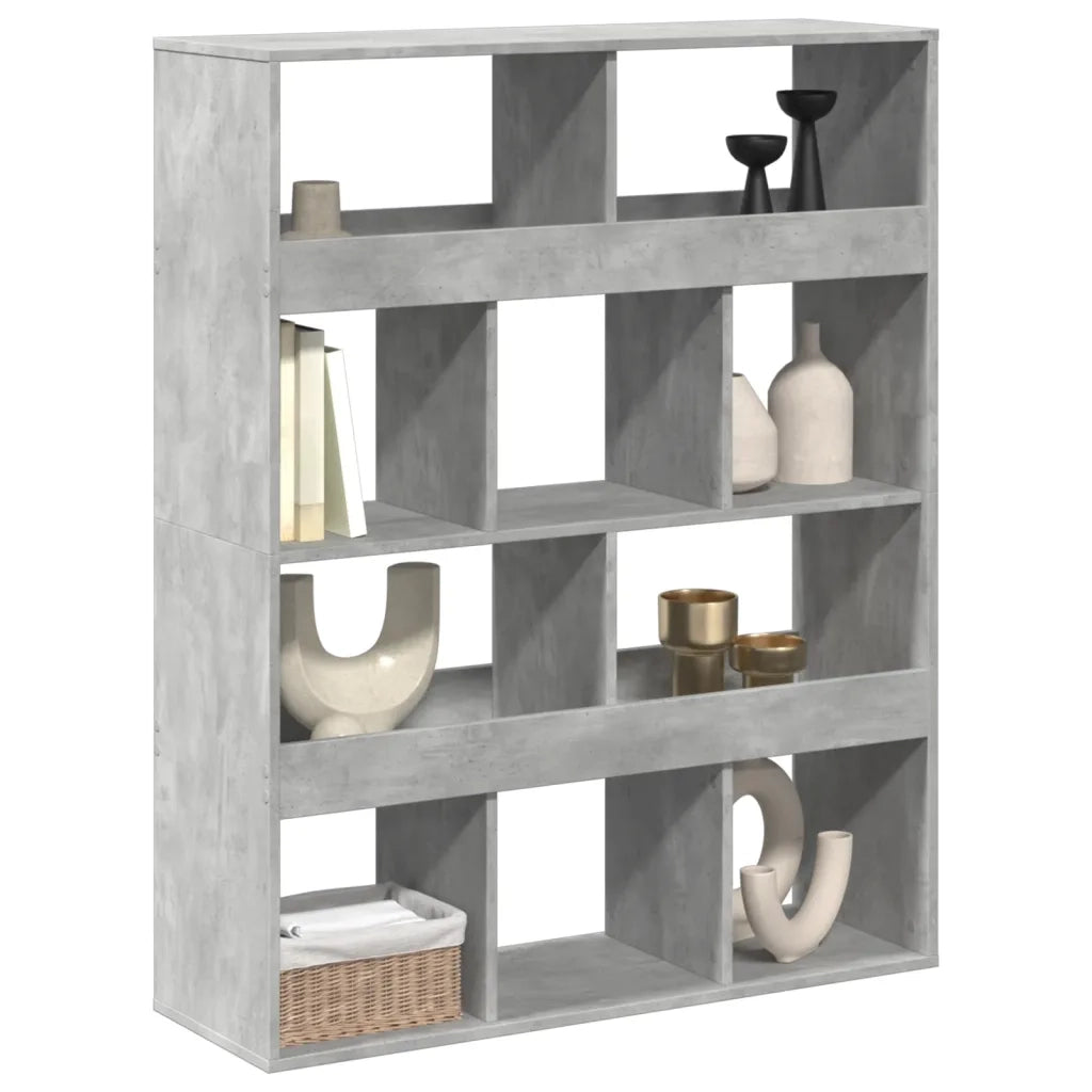 vidaXL Divisorio Stanza Grigio Cemento 100x33x125,5 cm in Truciolato