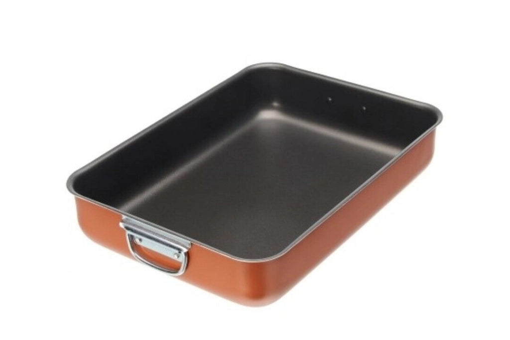 Lasagnera Alluminio Interno Con Manici Cm 40X28 - Moneta
