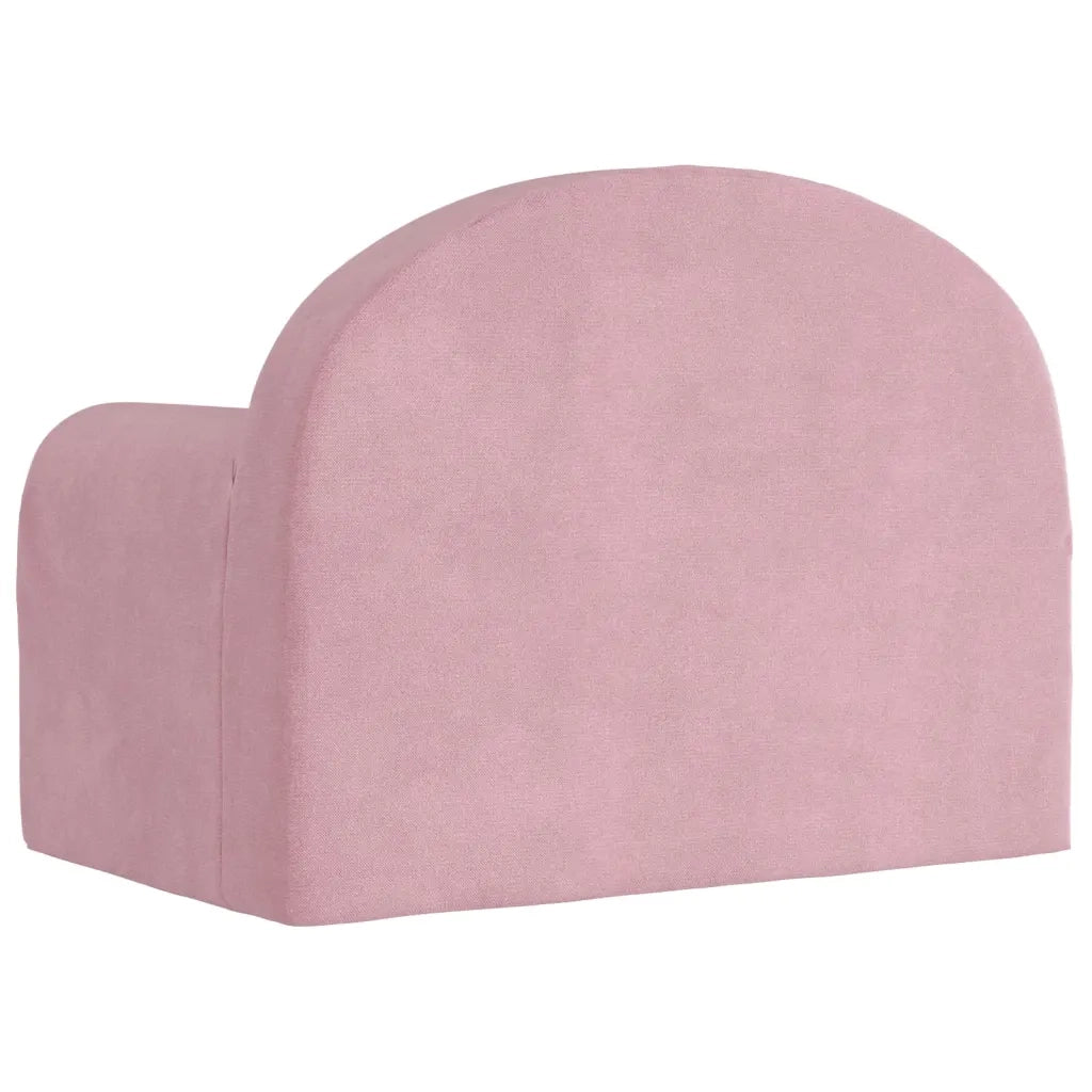 Divano Letto per Bambini-Sofa Letto-Daybed-Divanetto Rosa in Morbido Peluche 370361