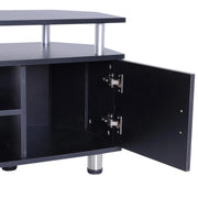 Mobile TV 2 Ante 4 Ripiani 120x39,5x52 cm  Nero
