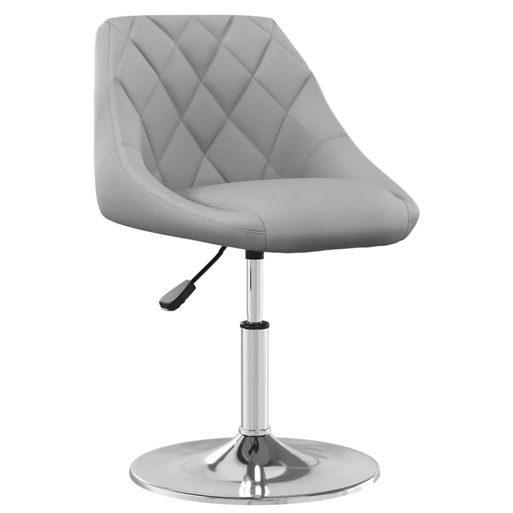 Sedie da Pranzo Girevoli 4 pz Grigio Chiaro in Velluto cod mxl 55543