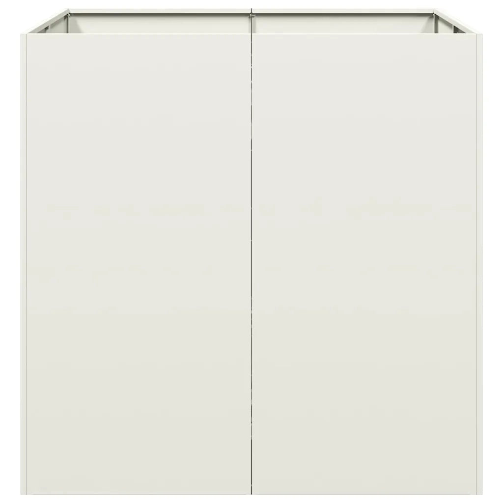 Fioriera Bianca 80x80x80 cm in Acciaio 860781